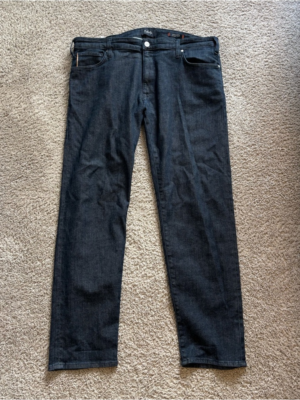 34 Heritage Men's “Courage” MidRise Straight Jeans in Dark Blue Denim 40x32